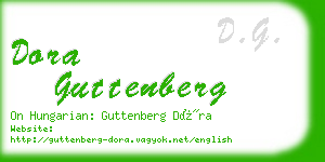 dora guttenberg business card